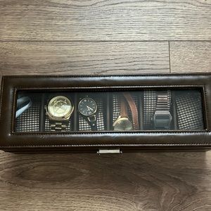 Drexel heritage watch box with designer watches inside